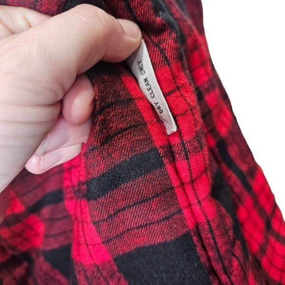 Omo Norma Kamali 80s Red & Black Buffalo Plaid Puffer Sleeping Bag Car Jacket OS - Picture 5 of 14